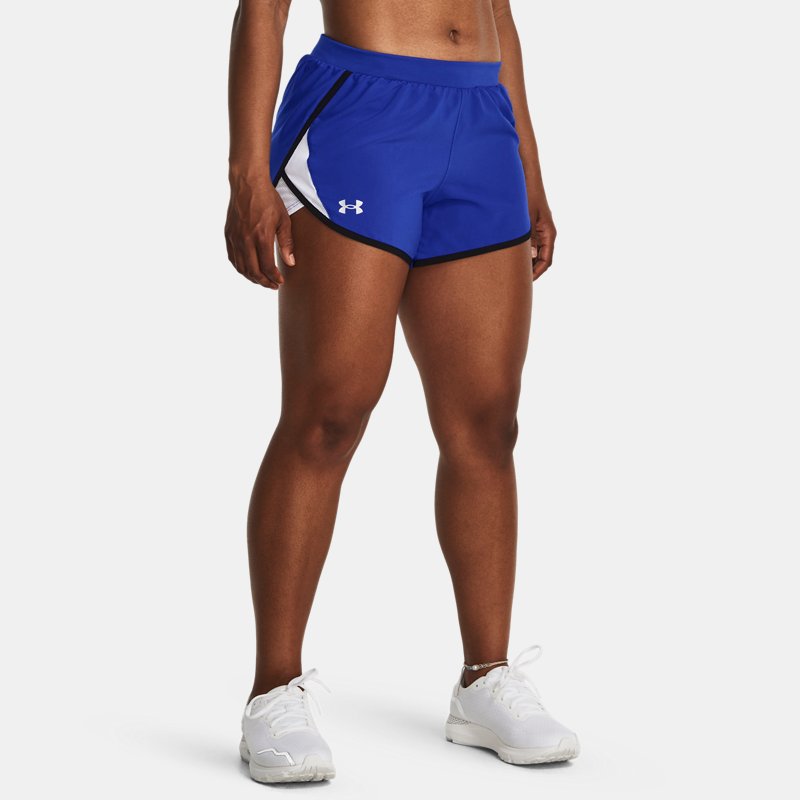 Women's  Under Armour  Fly-By 2.0 Shorts Team Royal / Black / Reflective XS